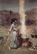 John William Waterhouse The Magic Circle oil